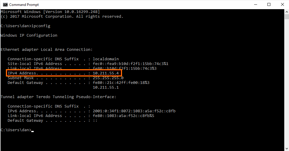 Change adapter settings