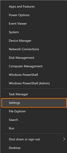 Change adapter settings